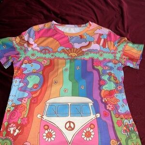 Colorful Peace Van Kids T-Shirt